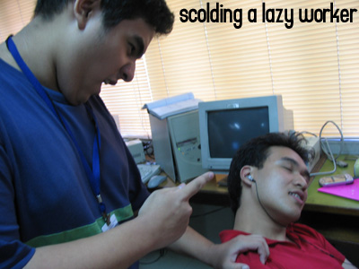 scold the lazy