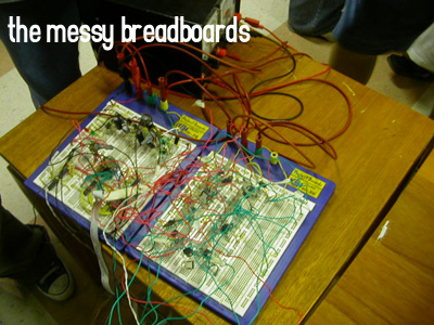 messy breadboards