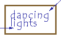 dancing lights at left