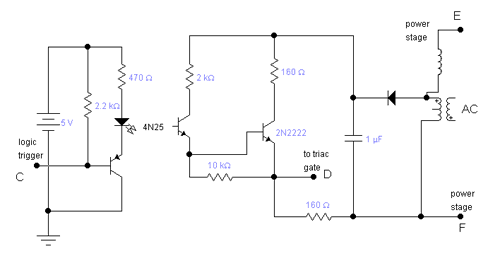 opto-isolated trigger pulse